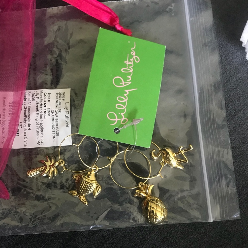 Lilly Pulitzer Beverage Charms